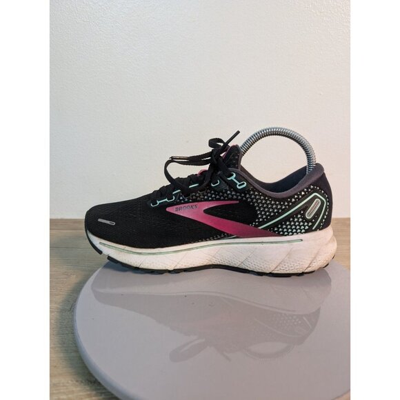 Brooks Ghost 14 Women's Size 7.5 D (Wide) Running Shoes Black Pink 1203561D013 - Picture 7 of 10